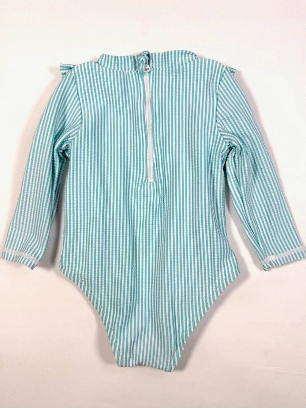 NICOLE MILLER NEW YORK Baby Girls' Floral Seersucker Ruffle One Piece Preppy 12M